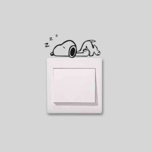 Sticker Snoopy faisant la sieste | Idées Cadeaux Insolites et originales