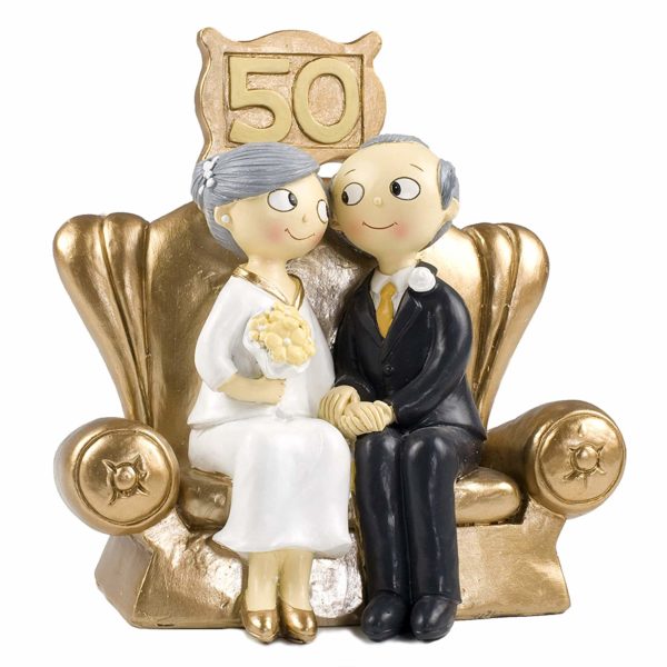 Figurine pour les noces d’or | Idées cadeaux insolites mariage