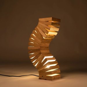 Lampes insolite en bois de chêne | Idées cadeaux/déco insolites