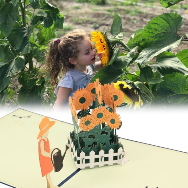 Carte de vœux 3D originale jardinier | Idées cadeaux insolites