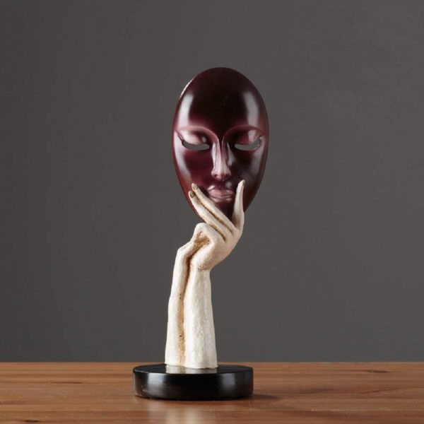 Statue visage insolite | Idée décoration cadeaux insolites
