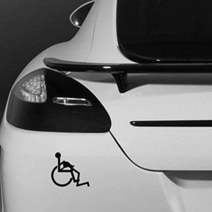 Autocollant Handicapé Fellation | Idées cadeaux insolites