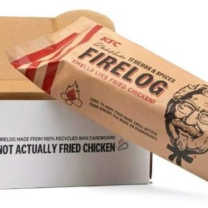 Bûche KFC pour la cheminée | Idées cadeaux insolites