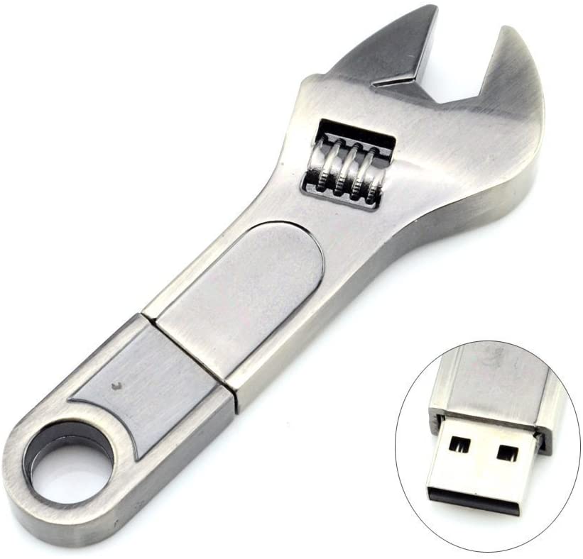 Clé USB originale en forme de clé à molette | Idées cadeaux insolites