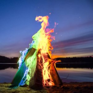 Poudre colorante pour un feu magique | Idées cadeaux originales et insolites