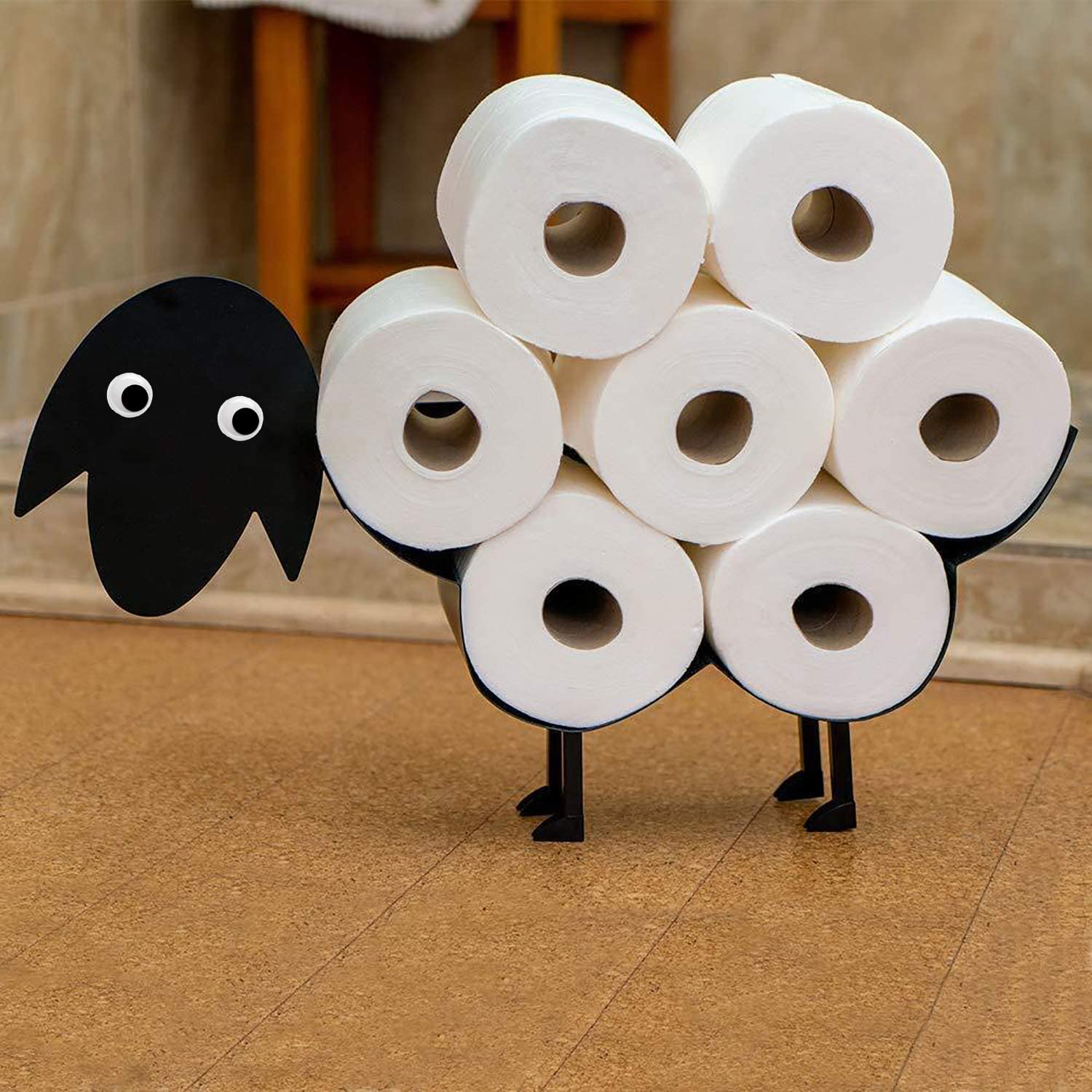 Support pour papier toilettes en forme de mouton | Idées cadeaux insolites