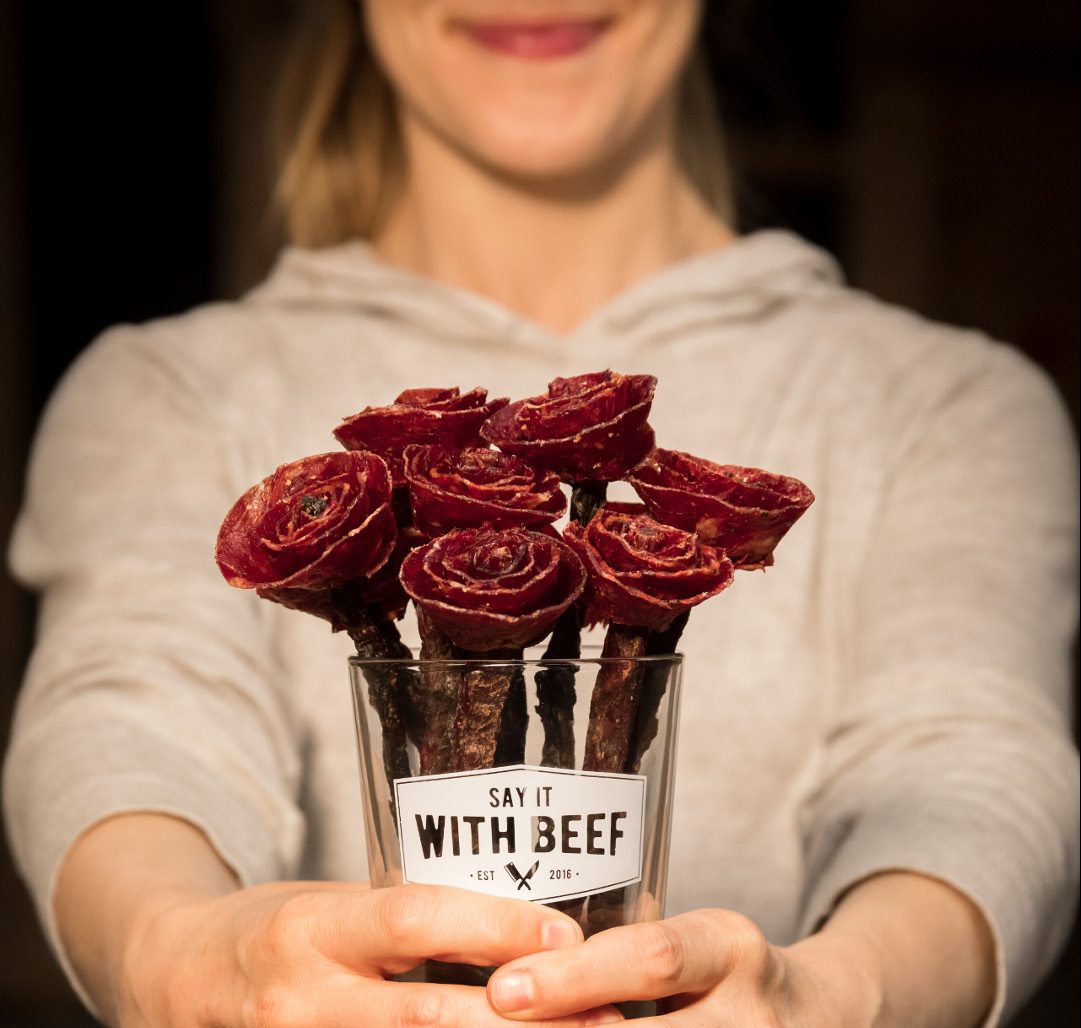 Un bouquet de viande séchée pour la Saint-Valentin | Idées cadeaux insolites et originales